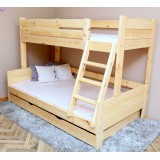 Solid pine wood bunk bed Luis