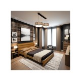 Letto matrimoniale in legno massello Comfort