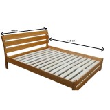 Solid wood double bed Comfort