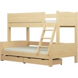 Solid pine wood bunk bed Luis