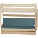 Bunk Bed with Sofa Bed Carlos – Solid Pine Wood + Mattresses