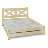 Solid wood double bed Campo S