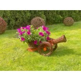 Cannone da giardino in vimini