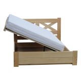 Solid wood double bed Campo