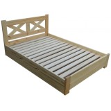 Solid wood double bed Campo