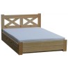 Solid wood double bed Campo